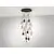 Pendul cristal  Schuller Norma II, 18xE27, alama-transparent-negru, dimabil