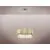 Pendul LED Schuller Tiara, 36W, alb opal-negru