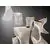 Pendul LED Schuller Velos II, 63W, alama-alb-transparent, dimabil, telecomanda
