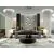 Pendul LED Schuller Sphere, 78.6W, alama antica-negru-sampanie, H220, dimabil, telecomanda