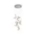 Pendul LED Schuller Velos II, 25W, alama-alb-transparent, dimabil, telecomanda