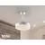 Plafoniera cu ventilator LED Schuller Vento, 24W, alb antic-opal, dimabil