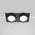 Spot fix, incastrat, Maytoni Polar, 2xGX53, 220x110x45mm, negru, IP20