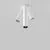 Spot mobil LED, incastrat, telescopic, Maytoni Focus T 2, 6W, 3000K, 30x40/200mm, alb