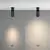 Spot mobil LED, aplicat, Maytoni Focus Zoom, 12W, 4000K, 52x164mm, negru