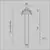 Spot mobil LED, incastrat, telescopic, Maytoni Focus T 2, 6W, 3000K, 30x40/300mm, alb