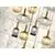Pendul cristal  Schuller Norma II, 18xE27, alama-transparent-negru, dimabil