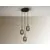 Pendul LED Schuller Micron, 15W, alama antica-negru, dimabil