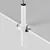 Spot mobil LED, incastrat, telescopic, Maytoni Focus T 1, 6W, 3000K, 30x40/300mm, alb