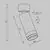 Spot mobil LED, aplicat, Maytoni Focus Zoom, 12W, 4000K, 52x164mm, negru