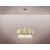 Pendul LED Schuller Tiara, 36W, alb opal-negru