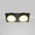 Spot fix, incastrat, Maytoni Polar, 2xGX53, 220x110x45mm, auriu-negru, IP20