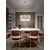 Pendul LED Schuller Tiara, 36W, alb opal-negru