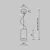 Pendul tip spot, LED, Maytoni Efir, 15W, 3000K, 75x180/1200mm, auriu mat, IP44