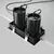 Spot mobil LED, incastrat, telescopic, Maytoni Hidden, 2x10W, 3000K, 168x88x97mm, negru