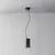 Pendul tip spot, LED, Maytoni Efir, 15W, 3000K, 75x180/1200mm, negru, IP44