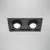 Spot mobil LED, incastrat, telescopic, Maytoni Hidden, 2x10W, 3000K, 168x88x97mm, negru