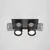 Spot mobil LED, incastrat, telescopic, Maytoni Hidden, 2x10W, 3000K, 168x88x97mm, negru