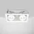 Spot mobil LED, incastrat, Maytoni Metal Modern, 20W, 3000K, 175x78x75mm, alb
