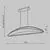 Pendul LED Maytoni Breeze, 34W, 3000K, 2040 lumeni, Hmax 3250 mm, L1030 mm, alama, IP20