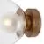 Aplica, Maytoni Basic Form, 1XG9, ambra-auriu, MOD521WL-01G1