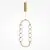 Pendul, LED, Maytoni Amulet, 16W, 3000K, auriu, MOD555PL-L11G3K