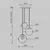 Pendul, Maytoni Basic Form, 3XG9, ambra-auriu, MOD521PL-03G