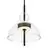 Pendul LED Maytoni Bangkok, 12W, 3000K, 1300 lumeni, Hmax 3495 mm, D250 mm, negru, IP20