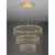 Pendul modern LED Nova Luce Stellar, 72W, auriu, dimabil