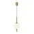 Pendul LED Maytoni The Sixth Sense, 7W, 3000K, 500 lumeni, D180 mm, Hmax 3570 mm, alama, alb, negru