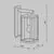 Aplica, Maytoni Cell, 1XE27, 115x200x305mm, grafit, IP65, O452WL-01GF1
