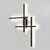 Aplica, LED, Maytoni Halo, 24W, 3000-4000K, negru, MOD248WL-L24BK