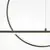 Pendul, LED, Maytoni Halo, 40W, 3000-4000K, negru, MOD247PL-L49BK