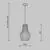 Pendul, Maytoni Roots, 1XE27, bej-negru, MOD191PL-01W