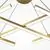 Pendul, LED, Maytoni Halo, 40W, 2600-3500K, auriu, MOD244PL-L50BSK