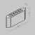 Aplica, LED, Maytoni Pull, 8W, 3000K, 205x60x110mm, grafit, IP54, O412WL-L8GF3K