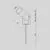 Stalp tip tarus, LED, ingropat, Maytoni Bern, 5W, 3000K, 88-159x55mm, alb, IP65, O050FL-L5W3K