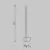 Aplica, LED, Maytoni Light Stick, 7W, 3000K, negru, MOD237WL-L6B3K