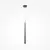 Pendul, LED, Maytoni Cascade, 6W, 3000-4000K, negru, MOD132PL-L6BK