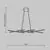 Pendul, LED, Maytoni Halo, 40W, 3000-4000K, negru, MOD244PL-L50BK
