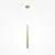 Pendul, LED, Maytoni Cascade, 6W, 2600-3500K, auriu, MOD132PL-L6BSK