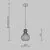 Pendul, Maytoni Roots, 1XE27, bej-negru, MOD192PL-01W