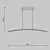 Pendul, LED, Maytoni Curve, 15W, 2600-3500K, auriu, MOD243PL-L18BSK