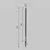 Stalp tip tarus, LED, aplicat sau incastrat, Maytoni Pole, 18W, 3000K, 25x1422mm, grafit, IP65, O440FL-L18GF3K