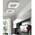 Plafoniera LED AZzardo Donut Square Top CCT 46, 80W, alb, dimabil, telecomanda
