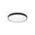 Plafoniera LED Nova Luce Perfect, 40W,  3000K, D600 mm, negru, dimabil Triac