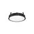 Plafoniera LED Nova Luce Perfect, 40W, 3000K, negru, dimabil Triac, semi-incastrata