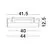 Plafoniera LED Nova Luce Perfect, 24W, 3000K, alb, dimabil Triac, semi-incastrata