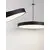 Plafoniera LED suspendata Nova Luce Perfect, 40W, 2700K-6000K CCT, D600 mm, negru, dimabil, telecomanda
