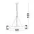 Plafoniera LED suspendata Nova Luce Perfect, 40W, 3000K, D600 mm, negru, dimabil Triac